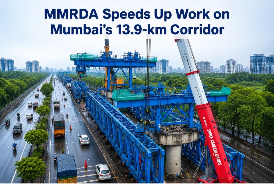 Mumbai’s Eastern Freeway Extension Reaches Major Construction Milestone as MMRDA Installs 160-Tonne Segment Launcher Trusses